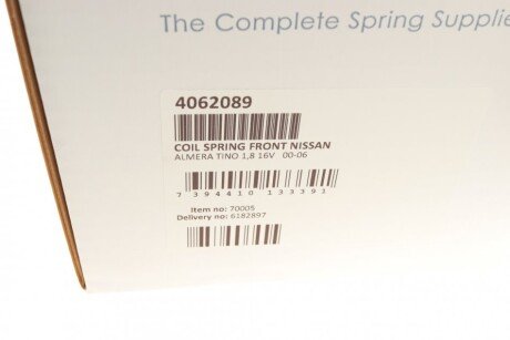 Пружина передня lesjofors 4062089