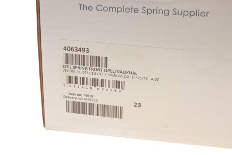 Пружина передня lesjofors 4063493