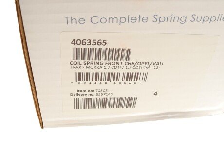 Пружина передня lesjofors 4063565