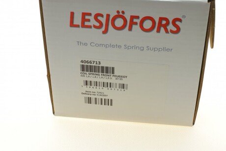 Пружина передня lesjofors 4066713