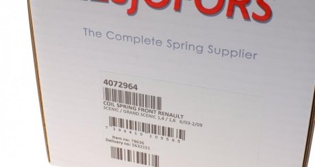 Пружина передня lesjofors 4072964