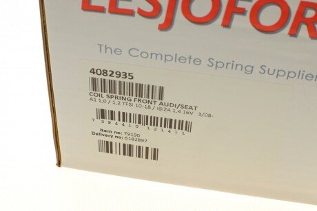 Пружина передняя lesjofors 4082935