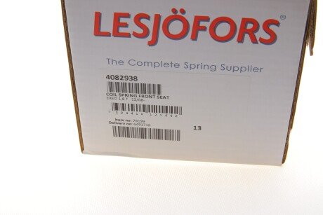 Пружина передняя lesjofors 4082938