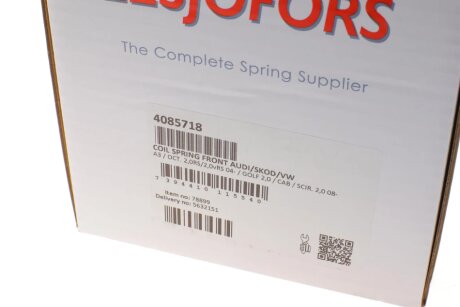 Пружина передня lesjofors 4085718