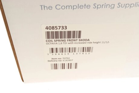 Пружина передня lesjofors 4085733