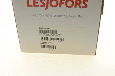 Пружина передня lesjofors 4092546