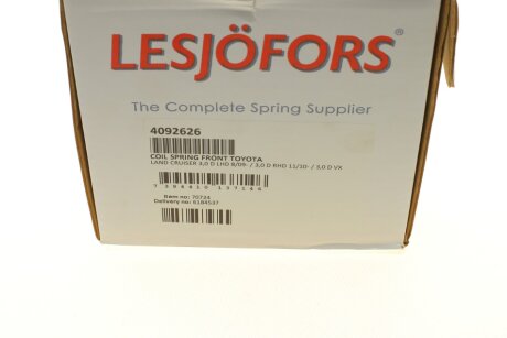 Пружина передняя lesjofors 4092626