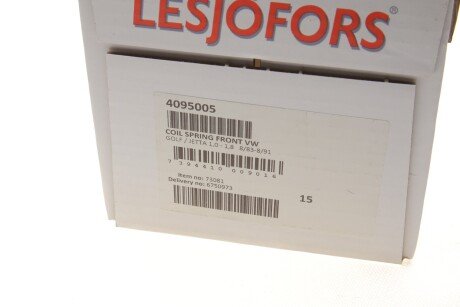 Пружина передня lesjofors 4095005