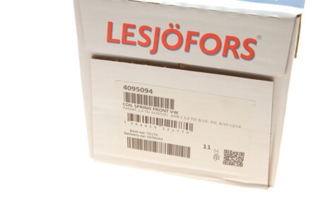 Пружина передняя lesjofors 4095094