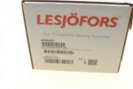 Пружина передняя lesjofors 4095097