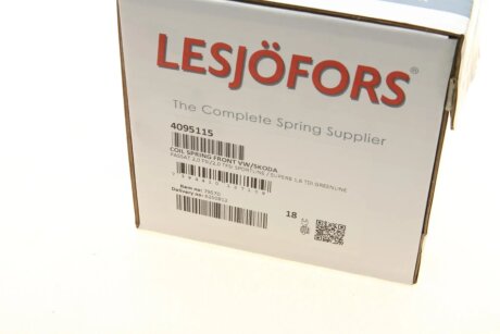 Пружина передня lesjofors 4095115