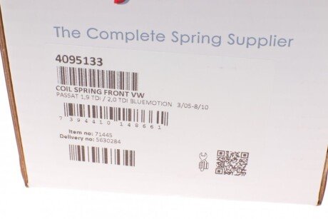 Пружина передняя lesjofors 4095133