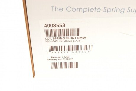 Пружина передня lesjofors 4008553