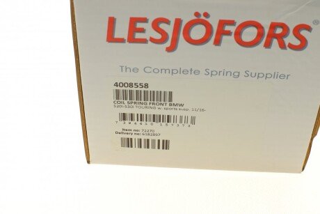 Пружина передняя lesjofors 4008558