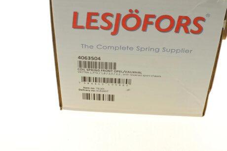 Пружина з заниженням lesjofors 4063504