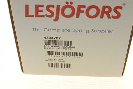 Задня пружина lesjofors 4204207