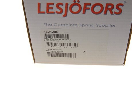 Пружина задняя lesjofors 4204286