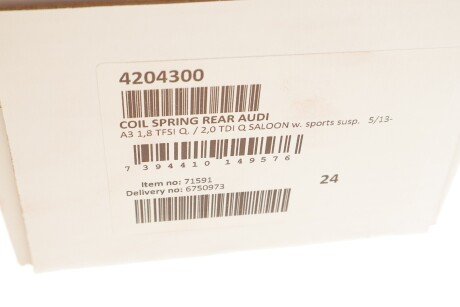 Задня пружина lesjofors 4204300