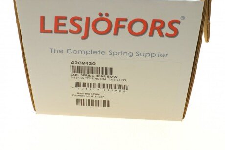 Пружина задняя lesjofors 4208420