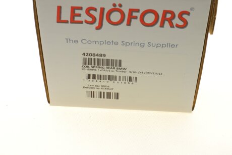 Пружина задняя lesjofors 4208489