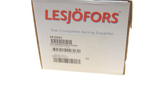 Пружина задняя lesjofors 4215641