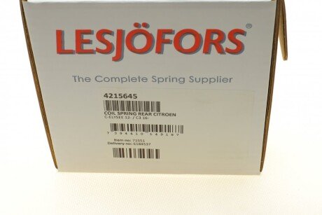 Пружина задняя lesjofors 4215645