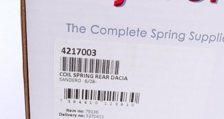 Задня пружина lesjofors 4217003