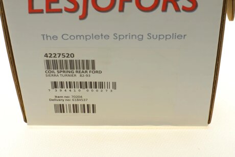 Пружина задняя lesjofors 4227520
