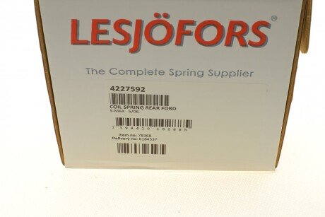 Пружина задняя lesjofors 4227592