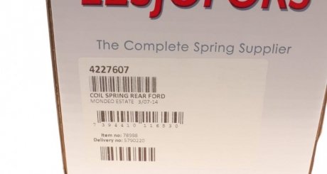 Пружина задняя lesjofors 4227607