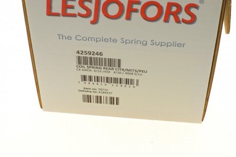 Пружина задняя lesjofors 4259246