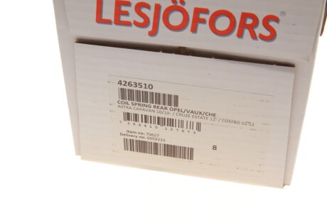 Пружина задняя lesjofors 4263510