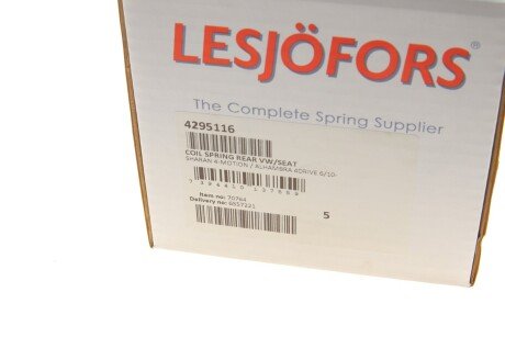 Пружина задняя lesjofors 4295116