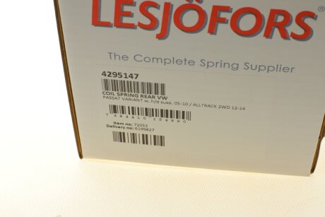 Пружина задняя lesjofors 4295147