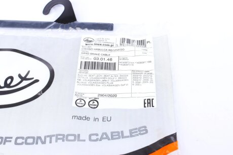 Трос ручника linex 030146