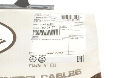 Трос ручника linex 030157