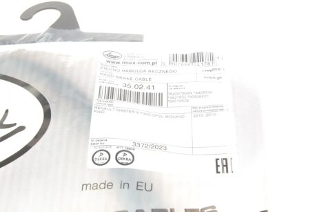 Трос зупиночних гальм linex 350241