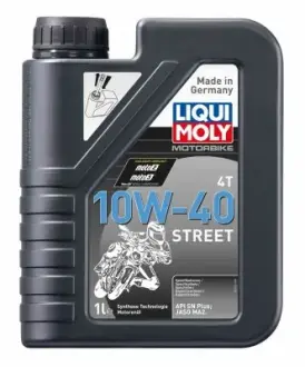 LM 1л MOTORBIKE 4T 10W-40 STREET Олива 4-такт. напівсинтетична для мотоциклів liqui moly 1521