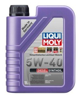 Масло моторное Diesel Synthoil 5W-40 (1 л) liqui Moly 1926