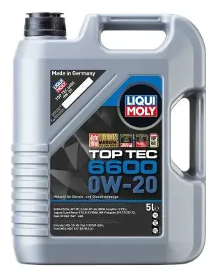 ОЛИВА МОТОРНА TOP TEC 6600 0W-20 5Л liqui moly 21411