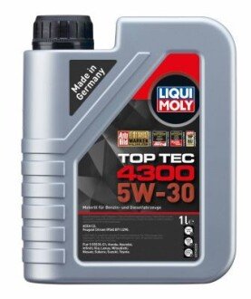 РћР»РёРІР° РјРѕС‚РѕСЂРЅР° Top Tec 4300 5W-30 1Р» liqui Moly 2323