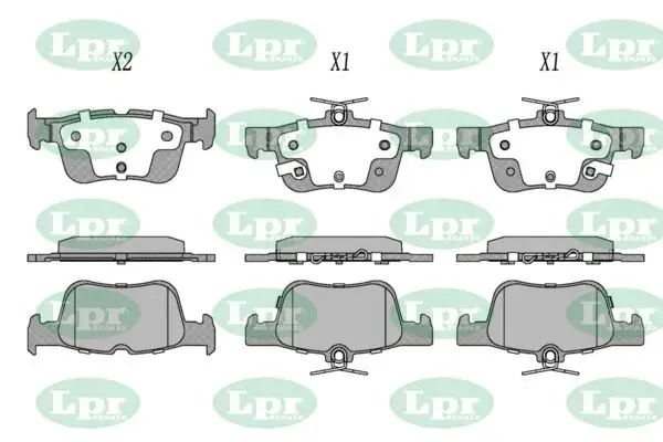 - Гальмівні колодки до дисків LPR 05P2356
