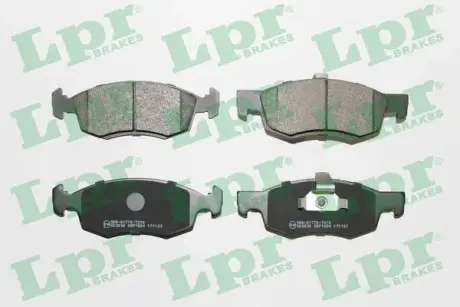 Передние тормозные колодки LPR 05P1654 Рено Логан 2