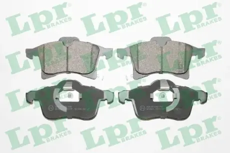 Передние тормозные колодки LPR 05P1197 Опель Мерива б