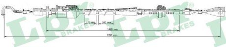 Трос акселератора lpr C0013A