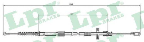 Трос ручного гальма lpr C0050B