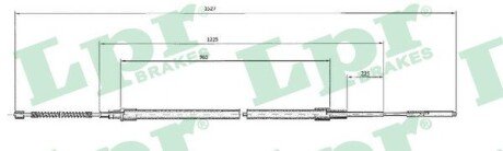 Трос ручного гальма lpr C0964B