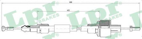 Тросик сцепления lpr C0042C на Форд Orion