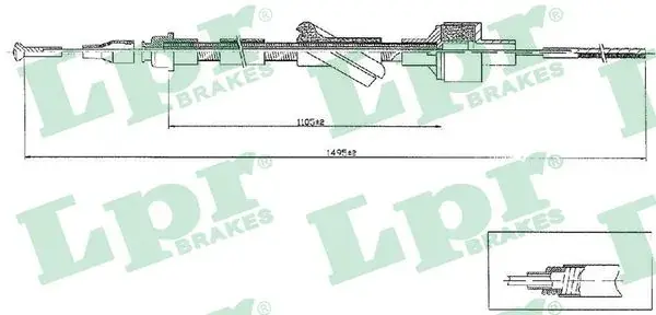 Тросик сцепления LPR C0103C
