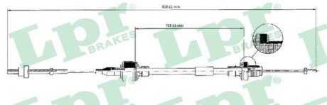 Трос зчеплення lpr C0128C на Опель Комбо